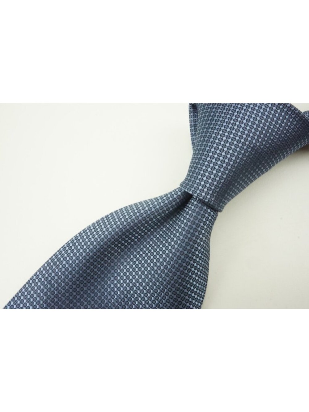Canali Sky Denim Birdseye 100% Silk Tie Brand New With Tags